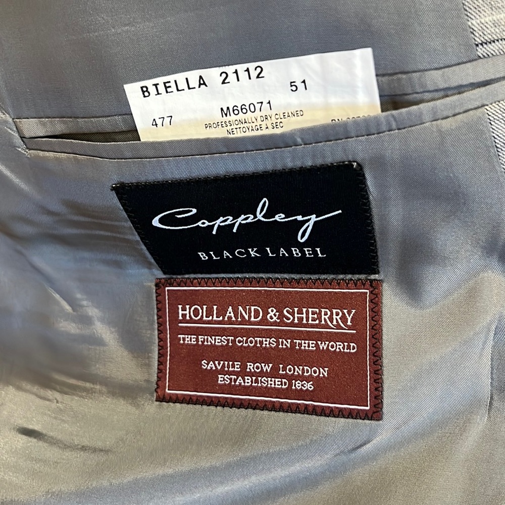 Beautiful custom Coppley Black Label Richard Burton Jacket 48 50 like new - Picture 4 of 11